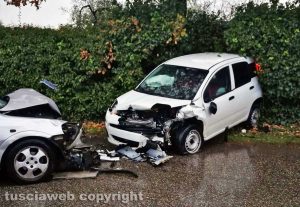 Civita Castellana - Carambola tra auto in via Falerina