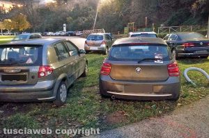 Viterbo - Parcheggi selvaggi a valle Faul