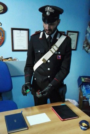 Il dispositivo sequestrato dai carabinieri di Civitavecchia