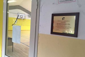 Tarquinia - La palestra dell'Isis Cardarelli intitolata a Pia Foglia Rossi