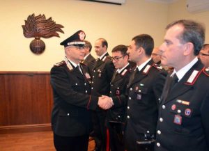 Il generale Agovino in visita al comando provinciale dei carabinieri di Viterbo
