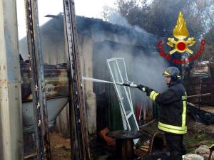 Fiumicino - A fuoco falegnameria