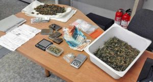 Il materiale sequestrato dai carabinieri di Civitavecchia