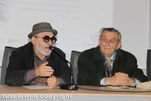 Paolo Pelliccia con il senatore Sergio Flamigni