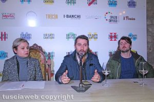 Viterbo - Via Saffi Cantieri - Lidia Bachis, Dino e Andrea Passeri
