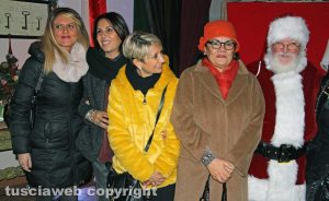 Viterbo - Caffeina Christmas Village - Troncarelli, Perà, De Alexandris e Piermatti con Babbo Natale