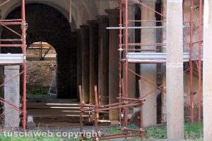 Viterbo - Ex scuderie Sallupara - I lavori