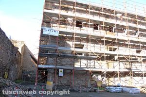 Viterbo - Ex scuderie Sallupara - I lavori