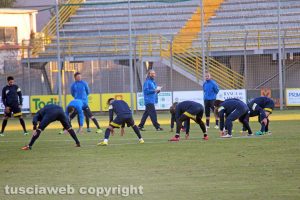 Sport - Calcio - Viterbese - Il primo allenamento con il nuovo allenatore Dino Pagliari