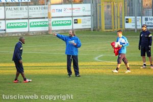 Sport - Calcio - Viterbese - Il primo allenamento con il nuovo allenatore Dino Pagliari