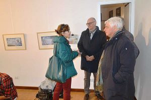 Tarquinia - La professoressa Angeletti con il sindaco Mazzola