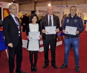 A destra Marco Bracci con Maria Diana, Claudio Pascucci e l'amministratore unico di Fiera di Roma