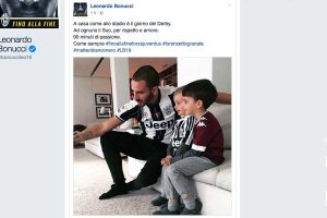 Sport - Calcio - Leonardo Bonucci assieme ai suoi due figli