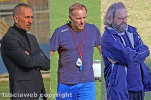 Sport - Calcio - Viterbese - Da sinistra: Nofri, Cornacchini, Pagliari