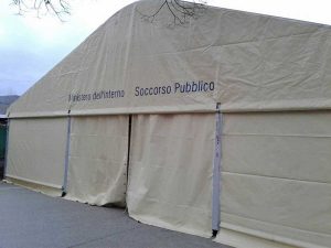 Aeopc Tarquinia - Le tende nelle zone terremotate