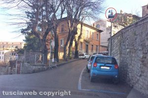 Viterbo - Il varco elettronico di via Chigi