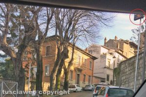 Viterbo - Il varco elettronico di via Chigi