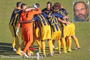 Sport - Calcio - Viterbese - Matias Cuffa carica la squadra - Nel riquadro: Dino Pagliari
