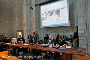 Viterbo - Aula magna S. Carlo durante un incontro con Terracina a febbraio 2016