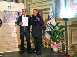 Viterbo - Il comandante Giuseppe Gatto premiato dal Coni