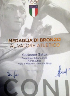 Viterbo - Il comandante Giuseppe Gatto premiato dal Coni
