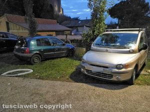 Viterbo - Parcheggi selvaggi a valle Faul