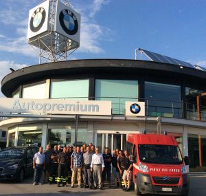 Vigili del fuoco a scuola da Autopremium