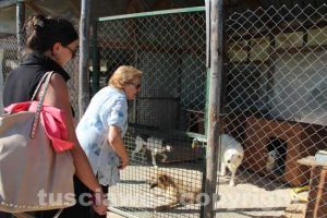Canile di Bagnaia - La vicesindaca Luisa Ciambella con Elvia Viglino