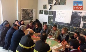 Amatrice Mazzoli all'incontro con la regione