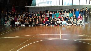 Gli studenti che hanno partecipato all'iniziativa "Scuola-Movimento-Sport-Salute”