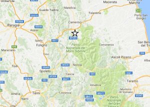 Un sisma di magnitudo 3,6 è stato registrato in serata in provincia Macerata