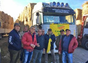 Il carico solidale della Coldiretti di Tuscania per Amatrice