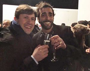 Firenze - Il sindaco Dario Nardella e Marco Mengoni