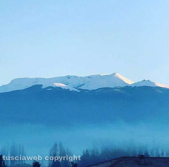 Rieti - Il monte Terminillo imbiancato