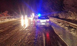 Maltempo - Strade ghiacciate, Polstrada in azione