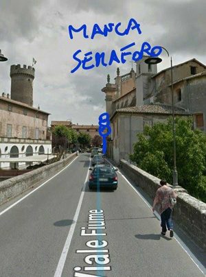 Bagnaia - Segnalazione - Ipotetici semafori in viale Fiume