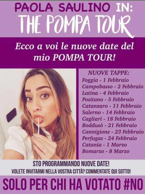 Paola Saulino - The pompa tour