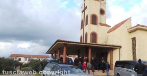 I funerali di Andrea Manca a Tuscania