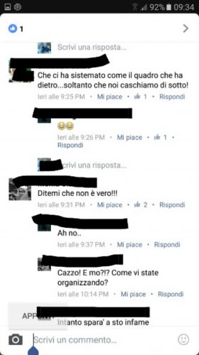 Viterbo - Le minacce ad Aurelio Neri (Usb) su Facebook