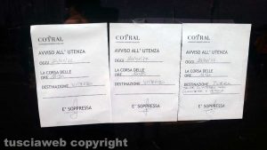 Roma - Saxa Rubra - Corse soppresse in direzione Viterbo