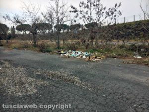 Rifiuti sulla Sp Tuscanese