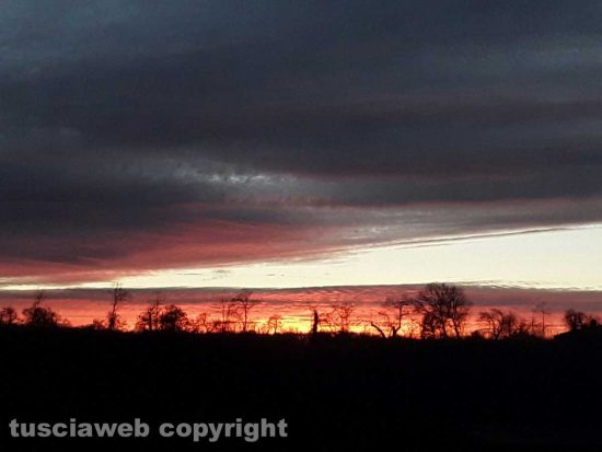 Tramonto sulle campagne di Ronciglione