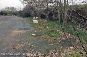 Rifiuti sulla Sp Tuscanese