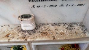 Montalto di Castro - Escrementi di piccione al cimitero
