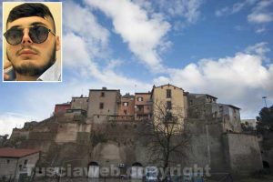 Canino - Nel riquadro in alto a sinistra Christian Poscia