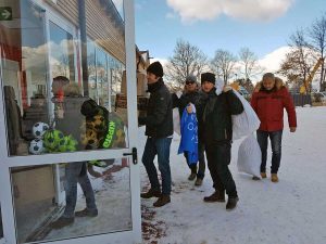La Befana del poliziotto ad Amatrice 