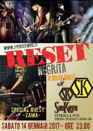 Vetralla - La locandina del concerto dei Reset