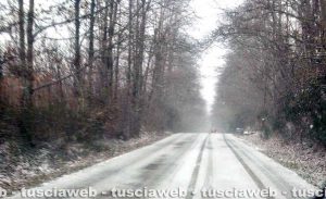Maltempo - La neve stamani sui Cimini