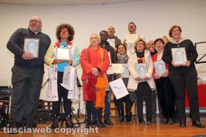 Viterbo - Premio Maestro Fardo - I volontari che hanno ricevuto il riconoscimento