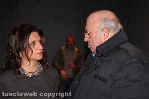 Laura Allegrini con Francesco Storace